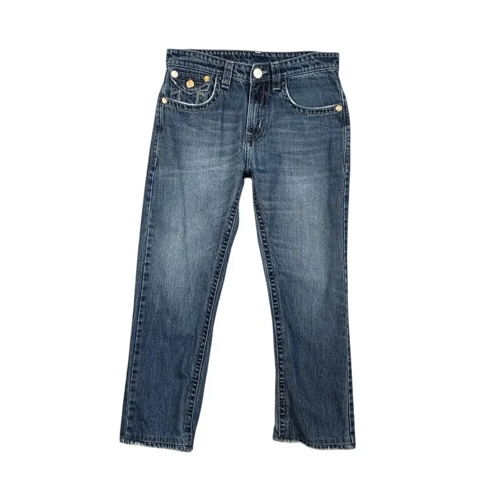True Religion Jeans Men 32 Ricky Straight Fit Super T Stretch Cotton Denim *READ